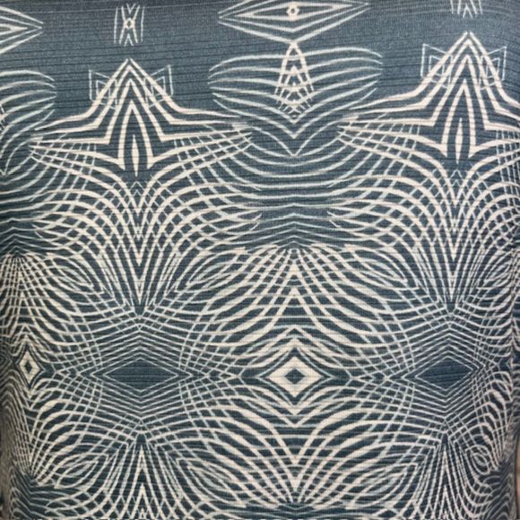 Mountain Hardwear Women's Tank Built in Bra T-Back Adjustable Teal Print L - Picture 2 of 11